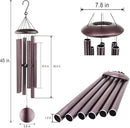 ASTARIN Outdoor Wind Chimes, 45 in Memorial Chimes with 6 Heavy Tubes, Large Deep Tone for Garden Hanging Decor, Sympathy Gifts. Bronze by CozyNest Decor