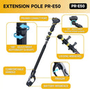 Extendable Pole for Cordless Electric Pruning Shear, Telescopic Pole 4.2-8.2 ft Extension for Gardening Tree Pruner Extended Cutting Reach for Professional Battery Secateurs Heavy Duty by GreenHaven Gardens