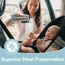 Papablic Portable Travel Baby Bottle Warmer On The Go, Fits Most Car Cup Holders, 12 oz by TinyTreasures Baby Boutique