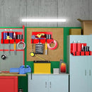 3 Pack Magnetic Garage Organizer Spice Rack for Refrigerator - 20 lb Capacity Shelf Hanging Heavy Duty Fridge Side for Organize Garage Tools, Red by CozyNest Decor