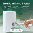Humea Smart Evaporative Humidifier with WiFi & App Control - 3L Tank, 4 Speeds, 300ml/h - Quiet, Mist-Free, No White Dust - Nightlight - For Allergies, Dry Skin, Better Sleep - White by TinyTreasures Baby Boutique