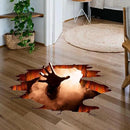 Halloween Wall Decals 3D Floor Wall Ceiling Stickers, Ghost Hand Scratching Wall Posters Removable Halloween Art Murals Window Clings Vinyl Wallpaper for Bedroom Bar Pub Living Room by CozyNest Decor