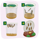 Insect Lore Cup of Caterpillars - 5 Live Painted Lady Caterpillars with Food - Refill for Butterfly Garden Kit - Stickers & Chrys-A-Lid Holding Log Included - STEM Learning Activity by TinyTreasures Baby Boutique
