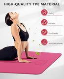 HAPBEAR Extra Large Yoga Mat - 72"x48"/78"x54", 1/4" & 1/3" Thick, Non-Slip, Durable, Eco-Friendly, Wide Exercise Mat for Home Workouts, Yoga, Pilates, Stretching, Meditation (Barefoot Exercise) by TinyTreasures Baby Boutique