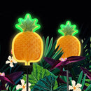ANGMLN Solar Pineapple Neon Light - 2 Metal Garden Stake Lights 42 inch Path Lighting for Garden Yard Lawn Patio Walkway Decor Gifts for Mom Grandmother by GreenHaven Gardens