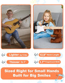 30 Inch Kids Electric Guitar Kit Beginner Complete Bundle with Smooth Fingerboard, Lightweight Design for Child, 5W Practice Amp, Gig Bag, Tuner, Strap, Cable, Picks, Extra Strings, RST-70 Black by TinyTreasures Baby Boutique