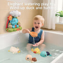 TUMAMA Bath Toys - Infant Garden & Elephant Baby Shower Bathtime,Kids Water Spinner for Tub Pool, 4 Bathtub Wind-Up Toys, Infant 0 3 6 9 Month Newborn Xmas Gift by TinyTreasures Baby Boutique