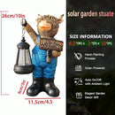 Solar Garden Statues -Highland Cow Lantern Outdoor Handmade Resin Statue with LED Light, and Welcome Holder for Patio, Yard, Gift Ideas (cow2) by CozyNest Decor