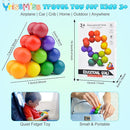 2PCS Autism Sensory Toys for Autistic Children , Sensory Fidget Toys for Adults Kids, Autism Toys for Toddlers 3-4, Travel Toys Present for Kids Ages 3 4 5 6 7+ ,Stocking Stuffers Present(A) by TinyTreasures Baby Boutique