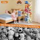 Stuffed Animal Toy Storage, 53 Inch Tall Wooden Toy Storage Rack Space-Saving Plushie Toy Organizers and Storage on Playhouse,Playroom,Bedroom -No Tools Easy Assembly by TinyTreasures Baby Boutique