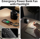 Socool 14500mAh Portable Waist Fan Clip on Belt 360 Rotation Wearable Rechargeable Personal Shirt Fan, 67H Cooling 5-Speed Battery Operated with Light, Neck Fan Hands-Free for Outdoor Jobsite Camping by TinyTreasures Baby Boutique