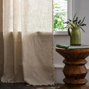 Sutuo Home Boho Curtains Natural Linen Look Textured Burlap for Bedroom, Rod Pocket Chic Semi Blackout Bohemian Handmade Tassels Window Treatment for Living Room, 1 Panel 59" W x 84" L by CozyNest Decor