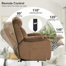 Power Lift Chair Recliners for Elderly, Modern Adult Power Lift Recliner, Velvet Upholstery Electric Lift Chair Recliner with Side Pocket for Living Room (Brown) by CozyNest Decor
