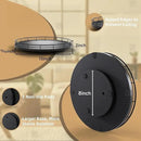 13" Lazy Susan Turntable Organizer for Table Top, Round Wooden Lazy Susan for Cabinet Kitchen Decor Centerpieces Coffee Table, Storage Condiments Spices, Bathroom Vanity Tray for Soap, Black by CozyNest Decor