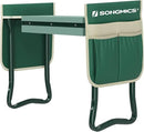SONGMICS Garden Kneeler and Seat, Multifunctional Garden Kneeling Bench, Gardening Gifts for Women Men, Folding Gardening Stool, with 2 Tool Bags, 8-Inch Wide Kneeling Pad, Dark Green UGGK060L01 by GreenHaven Gardens