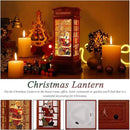 House & Garden Decoration,Christmas Lantern with 8 Pieces of Music,Sparkling Crystal Keep Circling Around The Snowman Families Music Box as a (Old Man) by CozyNest Decor