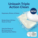 Seventh Generation Triple Action Clean Automatic Dishwasher Detergent Packs with Bio-Enzyme Power, Free & Clear, Fights 48-hour Stuck-on Food, 54 count by CozyNest Decor
