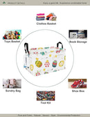 Rectangular Folding Laundry Basket,waterproof Canvas Basket,gift basket,Suitable for children's room,Office,Clothes,Toys Storage(Easter Eggs) by TinyTreasures Baby Boutique