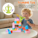22 Pcs Soft Building Blocks for Toddlers 18M+, BPA - Free Sensory Teether Toys, Montessori STEM DIY Bricks, Early Learning Creative Stacking Set, Safe Baby Construction Toys by TinyTreasures Baby Boutique