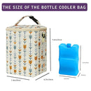 Breastmilk Cooler Bag with Ice Pack Fits 4 Baby Bottles Up to 9 Ounce Insulated Baby Bottle Bag Breast Milk Cooler on The Go with Strap Baby Bottle Cooler Bag for Nursing Mom Daycare or Travel by TinyTreasures Baby Boutique
