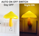 AUSAYE 5 Pack Sensor LED Night Lights Plug in Lamp Mushroom Light for Adults Kids NightLight Bedroom,Bathroom,Toilet,Hallway,Stairs,Kitchen,Basement Warm Yellow by TinyTreasures Baby Boutique