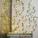suddus Vines with Lights, 200 LED Fairy Lights with Vines, Pothos Curtain String Lights with Remote for Bedroom, Dorm, Wedding, Party, Wall, Indoor, Outdoor Decor, 6.5ft x 6.5ft by CozyNest Decor