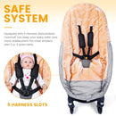Orzbow Stroller Footmuff Universal | Faux Wool Baby Bunting Bag | Warm, Weather-proof, Adjustable Buckles | Winter Stroller Blanket Cover | Baby Sleeping Bag for Cold Weather Accessories, Light Gray by TinyTreasures Baby Boutique
