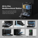 roborock Qrevo Series Robot Vacuum and Mop, 8000Pa Suction, Upgraded from Qrevo S, Anti-Tangle Brushes, Smart Obstacle Avoidance, Auto Mop Washing, All-in-One Dock, 200RPM Spinning Mops, Black(QV 35A) by CozyNest Decor