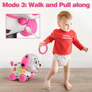 3-in-1 Musical Puppy Toys for 1 Year Old Girl Gift, Educational Baby Toy 6-12-18 Month, 1st Birthday Gift for 1 Year Old Girl Boy, First Bilingual Present for 7 8 9 10 Month Infant (Pink) by TinyTreasures Baby Boutique