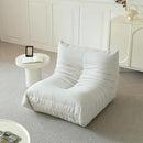 Luxury Sofa Couch Chair, Lazy Floor Seating, Fireside Bean Bag Chair, Ergonomic Tatami Sofa Lounger for Living Room, Bedroom, Office, Single Seat, White by CozyNest Decor