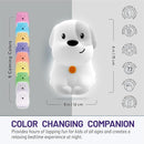 Lumipets Remote Control Silicone Night Light for Kids - Puppy Design with 9 Soft Colors & Sleep Timer - Rechargeable, Battery-Operated Lamp for Bedroom | Baby Nursery, Toddler, Girls, Boys by TinyTreasures Baby Boutique