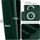 MIULEE Hunter Green Blackout Curtains for Bedroom Living Room 96 Inches Long 2 Panels, Thermal Insulated Room Darkening Drapes Solid Grommet Noise Reduction Emerald Green Christmas Curtains 40x96 Inch by TinyTreasures Baby Boutique