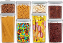 Ankou Food Storage Containers Pop Airtight Food Storage Containers with Lids for Kitchen Pantry Organizing Cereal Snack Flour Sugar Coffee Spaghetti Stackable - 8 Pcs (1.2, 2.0, 2.7, 3.3qt)*2 by TinyTreasures Baby Boutique