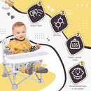 Portable Baby Booster Seat with Tray, Toddler Booster seat for Dining, Camping, Travel, Baby Beach Chair 6 Months to 3 Years Old Indoor Outdoor Use CH2407 by TinyTreasures Baby Boutique