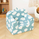 ALIMORDEN Kids Ultra-Soft Snuggle Foam Filled Chair, Toddler Cuddly Reading Couch, Blue by CozyNest Decor