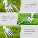 Weed Removal Tool, 2025 New Garden Weeding Tools Manganese Steel Hand Weeder Tool with Handle, 4 Teethes Dual Purpose Manual Weeders Tool Weed Pulling Tool for Garden (Rubber Handle) by GreenHaven Gardens