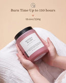 M&SENSE Rose Oud Wood Soy Candles 2 Wick, Large Scented Candles 19.4oz 110 Hour Long Lasting Burn Non Toxic Natural Luxury Aromatherapy Gifts for Women & Relaxing Spa Yoga by CozyNest Decor