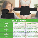 2 in 1 Postpartum Belly Band Wrap Black, C-Section Support Belt Large, Post Partum Support Recovery Waist/Pelvis Belt, Hysterectomy Belly Band Binder Girdle Stomach by TinyTreasures Baby Boutique