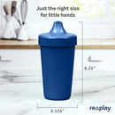 Re-Play Sippy Cups for Toddlers - 10 Oz. Reusable Spill Proof Cups for Kids, Dishwasher/Microwave Safe - Made in USA - Set of 3-3.13" x 6.25" - Patriotic by TinyTreasures Baby Boutique