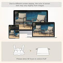 Favoyard Patio Chair Cushions 22 x 22 x 3 Inch Waterproof Outdoor Seat Cushions for Patio Furniture 3-Year Color Fastness Garden Sofa Couch Chair Pads with Handle & Adjustable Straps Set of 2, Beige by GreenHaven Gardens