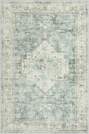 LIVEBOX Bedroom 4x6 Washable Area Rug for Entryway Kitchen, Non-Slip Soft Boho Rugs for Dining Room Office, Farmhouse Low-Pile Neutral Soft Carpet for Nursery Room Playroom, Sage Green by TinyTreasures Baby Boutique