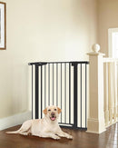 Cumbor 36" Extra Tall Baby Gate for Dogs and Kids with Wide 2-Way Door, 29.7-40.6" Width, and Auto Close Personal Safety for Babies and Pets, Fits Doorways, Stairs, and Entryways by TinyTreasures Baby Boutique