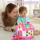 OKREVIEW Toys for 1+ Year Old Girls - Montessori Musical Toys for Toddlers Age 1-2, 8-in-1 Multi-Functional Music House with Sound, Lights, Music, Great Gifts for 1+ Year Old Girls Birthday Xmas by TinyTreasures Baby Boutique
