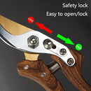 Garden Shears, Japanese Floral branch cutters, Snips for Gardening, Flower scissors Florist clippers, Hand Held Pruners for Gardening Heavy Duty, Pruning shears for garden (Wood grain) by GreenHaven Gardens