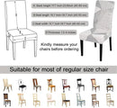 JQinHome White Chair Covers for Dining Room Set of 4, High Stretch Removable Washable Parsons Chair Slipcover for Home Party Hotel Wedding Ceremony (4PCS, Geometric) by CozyNest Decor