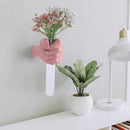Pink Wall Sculpture,Wall Art Bedoroom,Hand Vase,Funky Flower Vase Decorations,Unique Wall Statue,Home Decor Art by CozyNest Decor