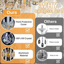 Modern Crystal Chandeliers, Gold Candle Chandelier -Luxury Chandelier Lighting Fixtures for Dining Room, Foyer, Staircase Hallway Living Room Entryway, 10 Lights by CozyNest Decor