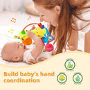 Baby Sensory Toys 0-6 3-6 Months,Infant Baby Musical Stuffed Animal Activity Soft Toys, 3+ Months Rattles Teething Toys for Babies,Tummy Time Toy Gifts for 0-3-6-12 Months Boys, Girls by TinyTreasures Baby Boutique