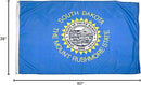 FlagSource South Dakota Nylon State Flag, Made in the USA, 3x5' by GreenHaven Gardens