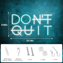 Don't Quit LED Neon Sign for Wall Decor, DO IT Neon Lights Party Decorations, USB Powered Switch LED Neon Lights Adjustable for Office, Gym, Man Cave, Gamer Room Decor by CozyNest Decor